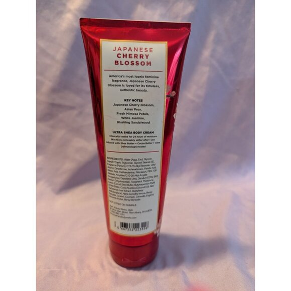 Bath & Body Works Japanese Cherry Blossom Ultra Shea Body Cream 24 Hour Moisture - Picture 2 of 2